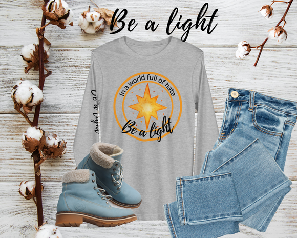 Be A Light Long Sleeve Graphic Casual Top