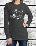 If The Stars Were Made To Worship Long Sleeve Graphic Print Tee